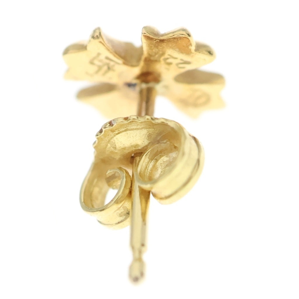 CHROME HEARTS(クロムハーツ) 22K No2 CH PLS 1DIA CHプラス スタッドピアス 1ダイヤ ゴールド BCA021