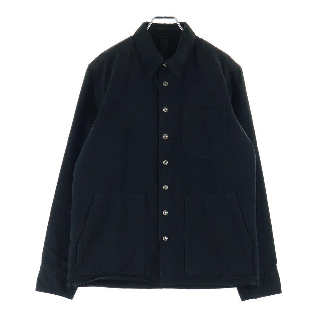 CHROME HEARTS(クロムハーツ) LAST BITE ラストバイト クロスボールボタンカバーオールデニム長袖シャツ ブラック