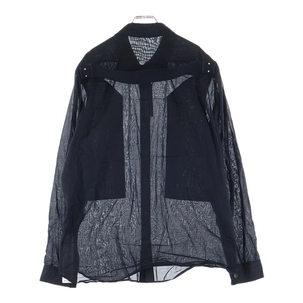 Rick Owens(リックオウエンス) FOG POCKET OUTERSHIRT フォグポケット 長袖シャツ ブラック