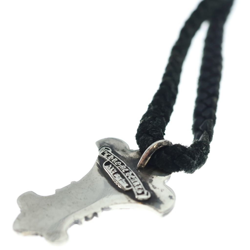 CHROME HEARTS(クロムハーツ) CH FLEUR XSM オールド CHフレア XS ペンダント レザーブレード ネックレス シルバー/ブラック