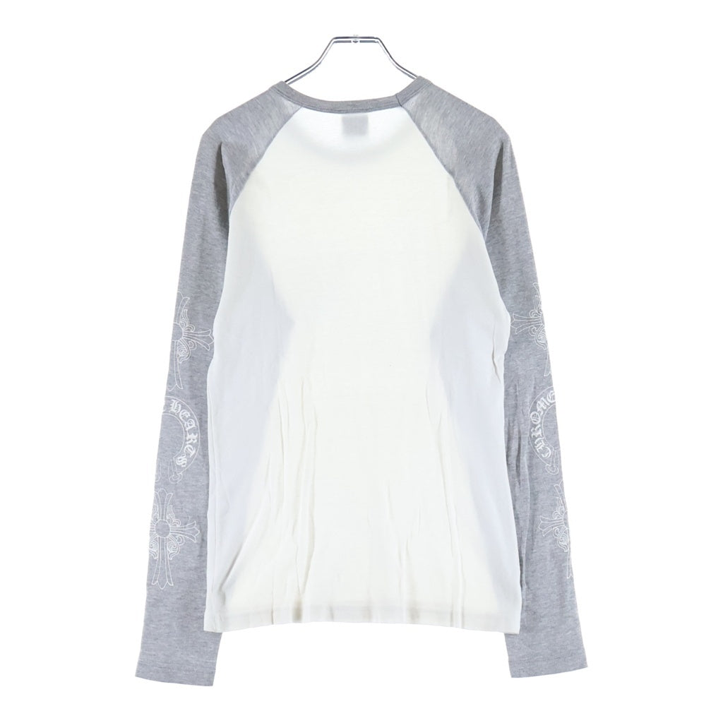 CHROME HEARTS(クロムハーツ) OLD L/S Tee オールド ロングスリーブ ラグラン 長袖Tシャツ カットソー ホワイト/グレー