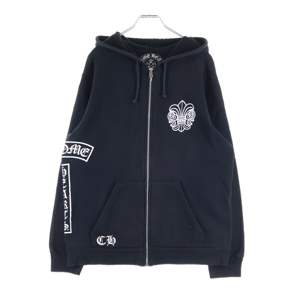 CHROME HEARTS(クロムハーツ) BSフレア Tバープリント ジップアップパーカー ブラック