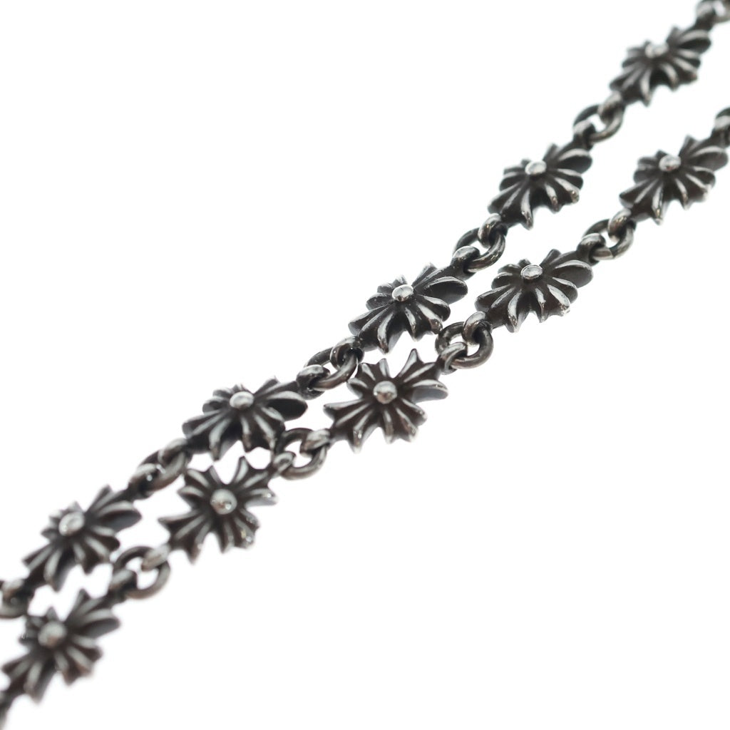 CHROME HEARTS(クロムハーツ) CHKE CHN TNYE W CH CRS タイニーE チョークチェーン ロザリオ ネックレス シルバー