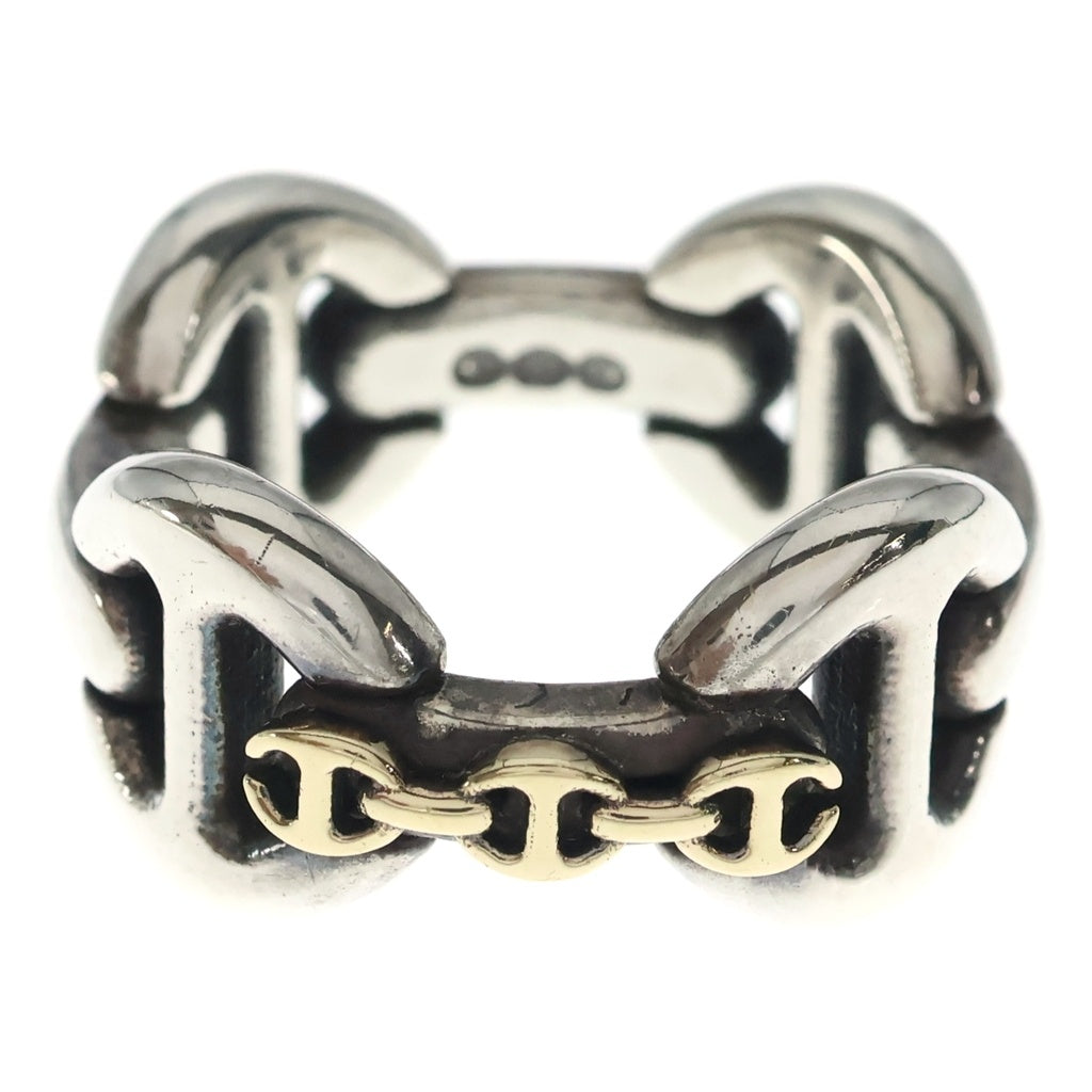 HOORSENBUHS(ホーセンブース) AFFIX QUAD LINK RING アフィックス クアッド リンク リング K18コンビ 指輪 シルバー/ゴールド
