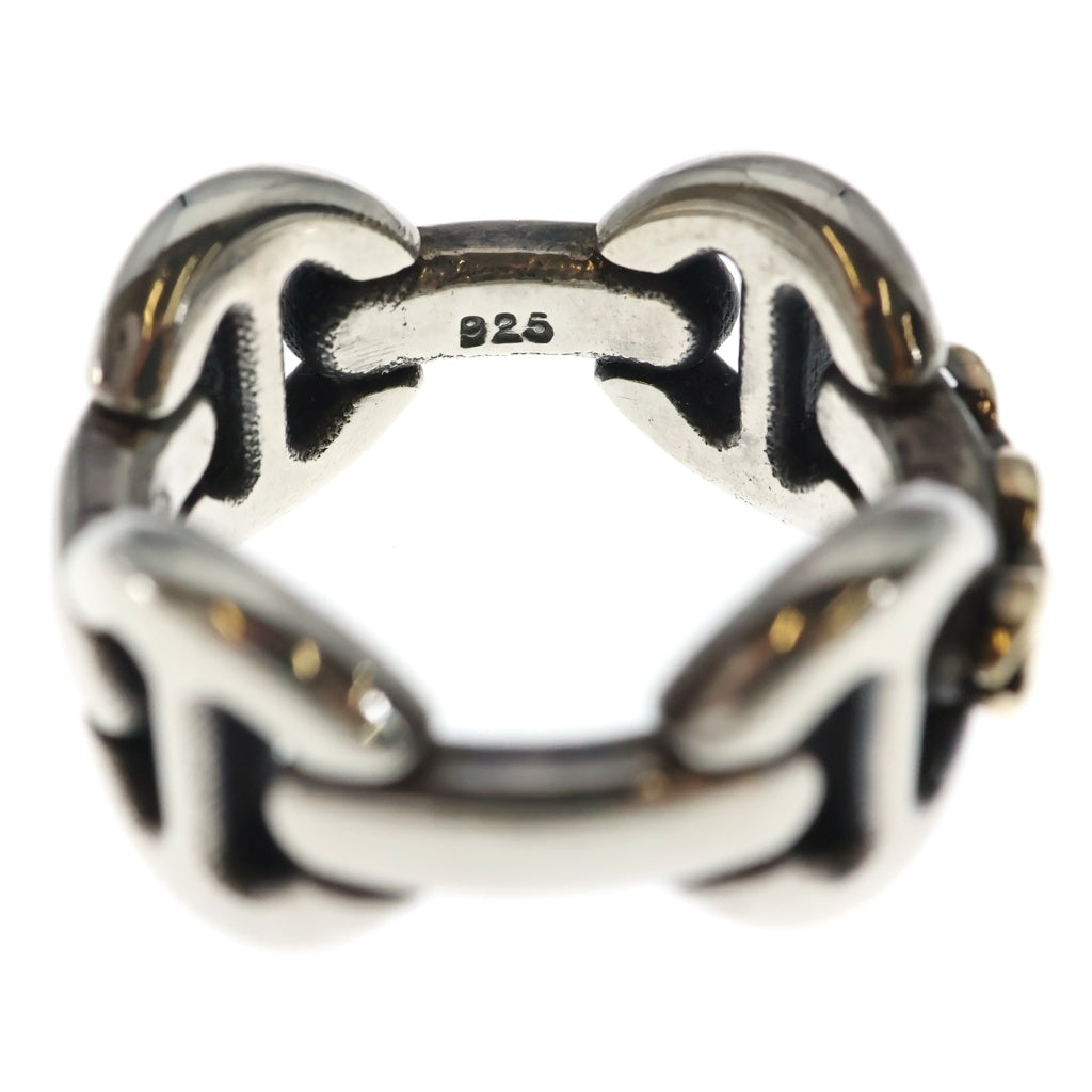 HOORSENBUHS(ホーセンブース) AFFIX QUAD LINK RING アフィックス クアッド リンク リング K18コンビ 指輪 シルバー/ゴールド