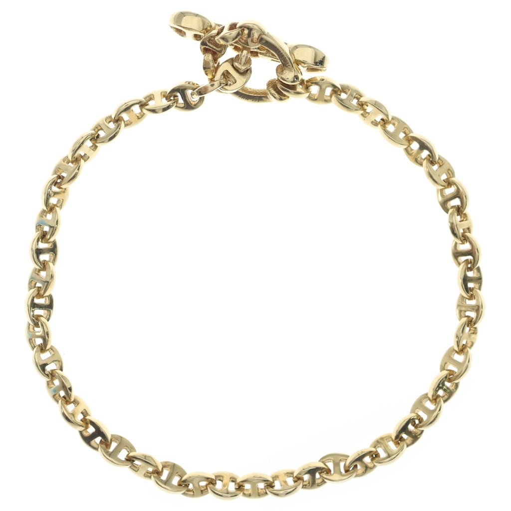 HOORSENBUHS(ホーセンブース) 3MM OPEN-LINK BRACELET K18 3mmオープンリンクブレスレット ダイヤ入り ゴールド HB059-18KYG-7.5