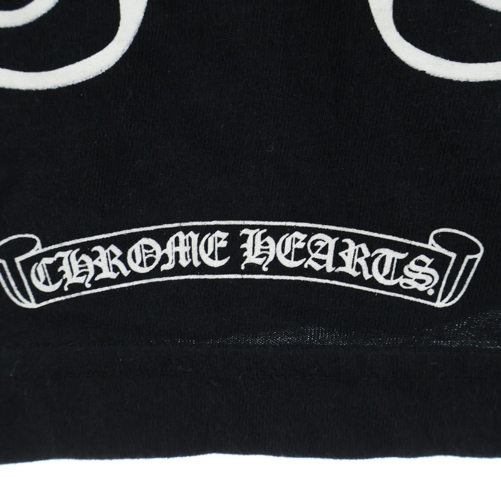 CHROME HEARTS(クロムハーツ) CH L/S T-SHIRT アームフローラル バックホースシュープリント 長袖Tシャツ ロンT ブラック
