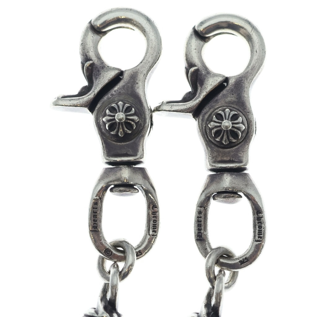 CHROME HEARTS(クロムハーツ) ROLLER LONG-T 2クリップ 9LINKロングローラー ウォレットチェーン シルバー