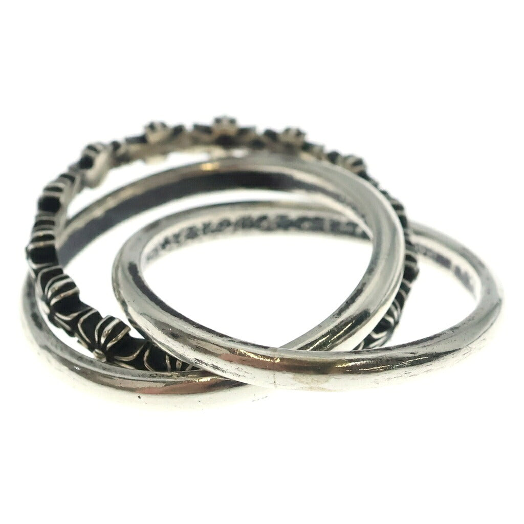 CHROME HEARTS(クロムハーツ) TINY E CH PLUS BAND TRPL タイニーECHプラストリプル リング シルバー