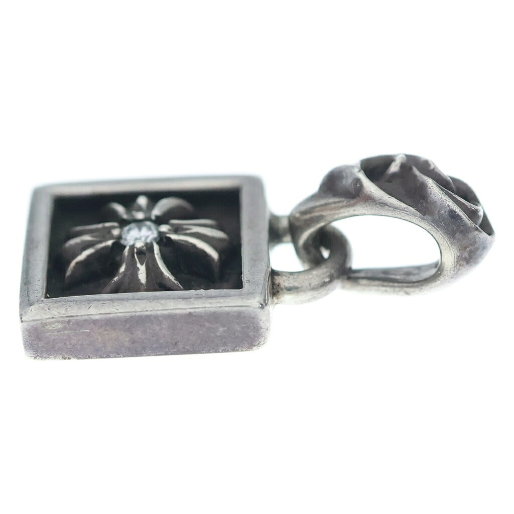 CHROME HEARTS(クロムハーツ) FRAMED CH PLUS 1DIA フレームドCHプラス 1ダイヤ ペンダントトップ シルバー