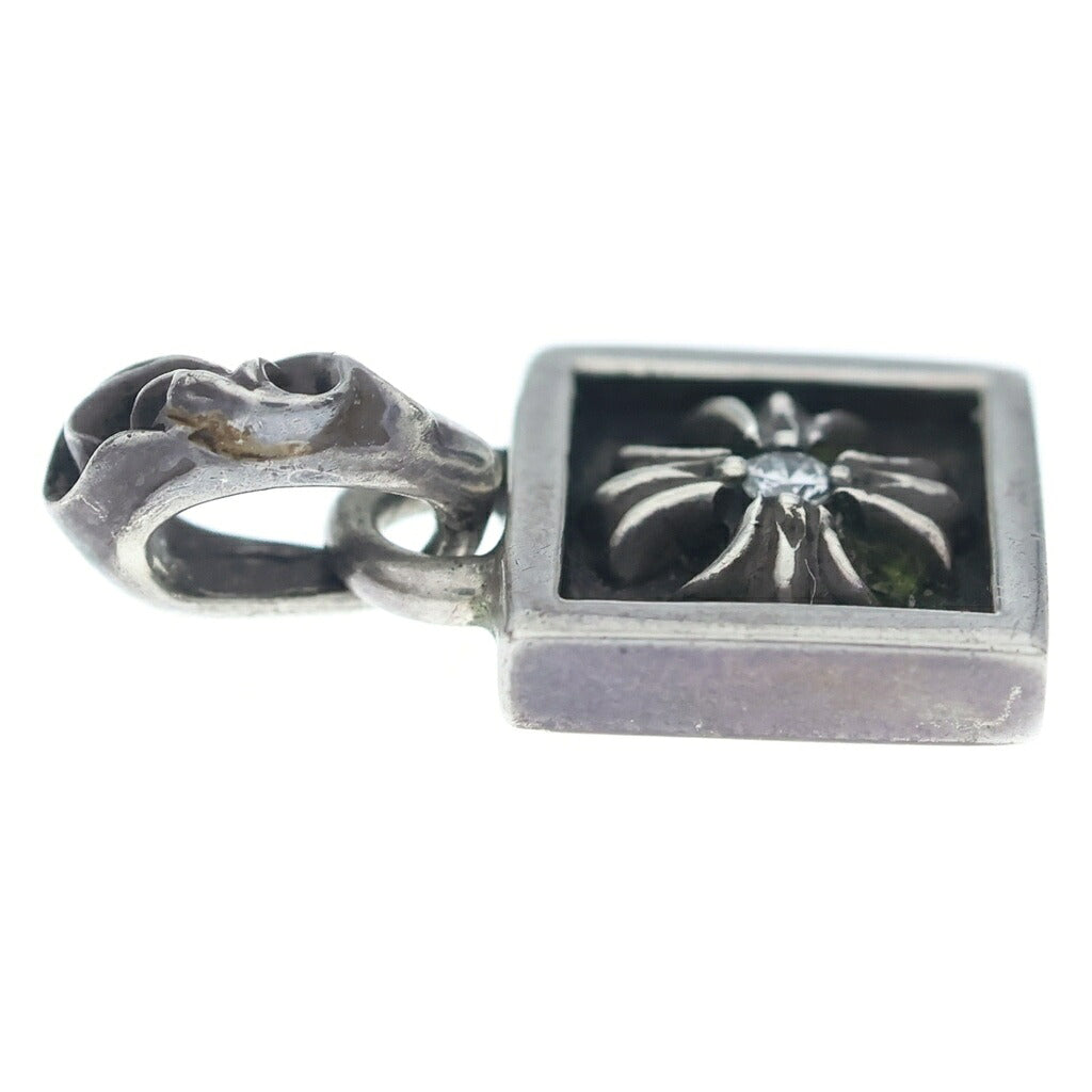CHROME HEARTS(クロムハーツ) FRAMED CH PLUS 1DIA フレームドCHプラス 1ダイヤ ペンダントトップ シルバー