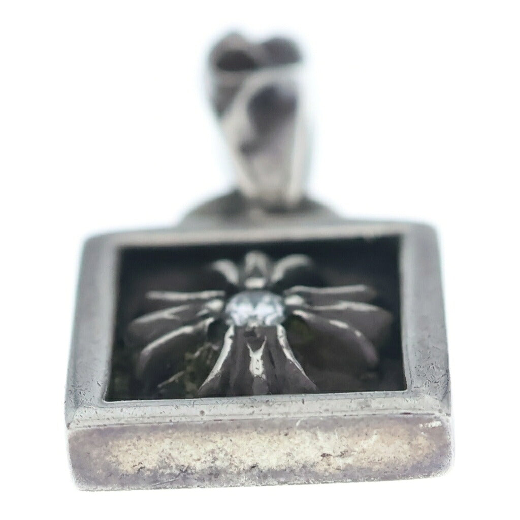 CHROME HEARTS(クロムハーツ) FRAMED CH PLUS 1DIA フレームドCHプラス 1ダイヤ ペンダントトップ シルバー