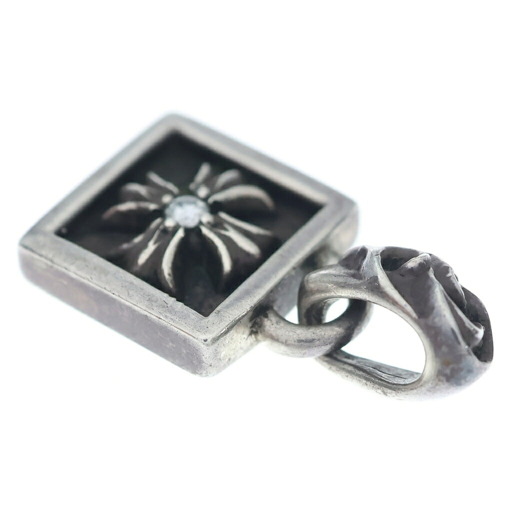 CHROME HEARTS(クロムハーツ) FRAMED CH PLUS 1DIA フレームドCHプラス 1ダイヤ ペンダントトップ シルバー