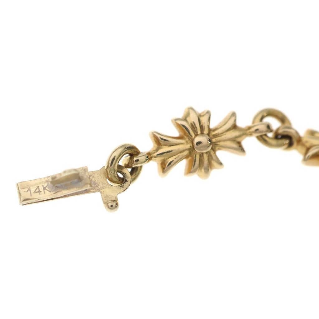 CHROME HEARTS(クロムハーツ) 22K TNY E CH PLS タイニーE CHプラス ブレスレット ゴールド BCA027