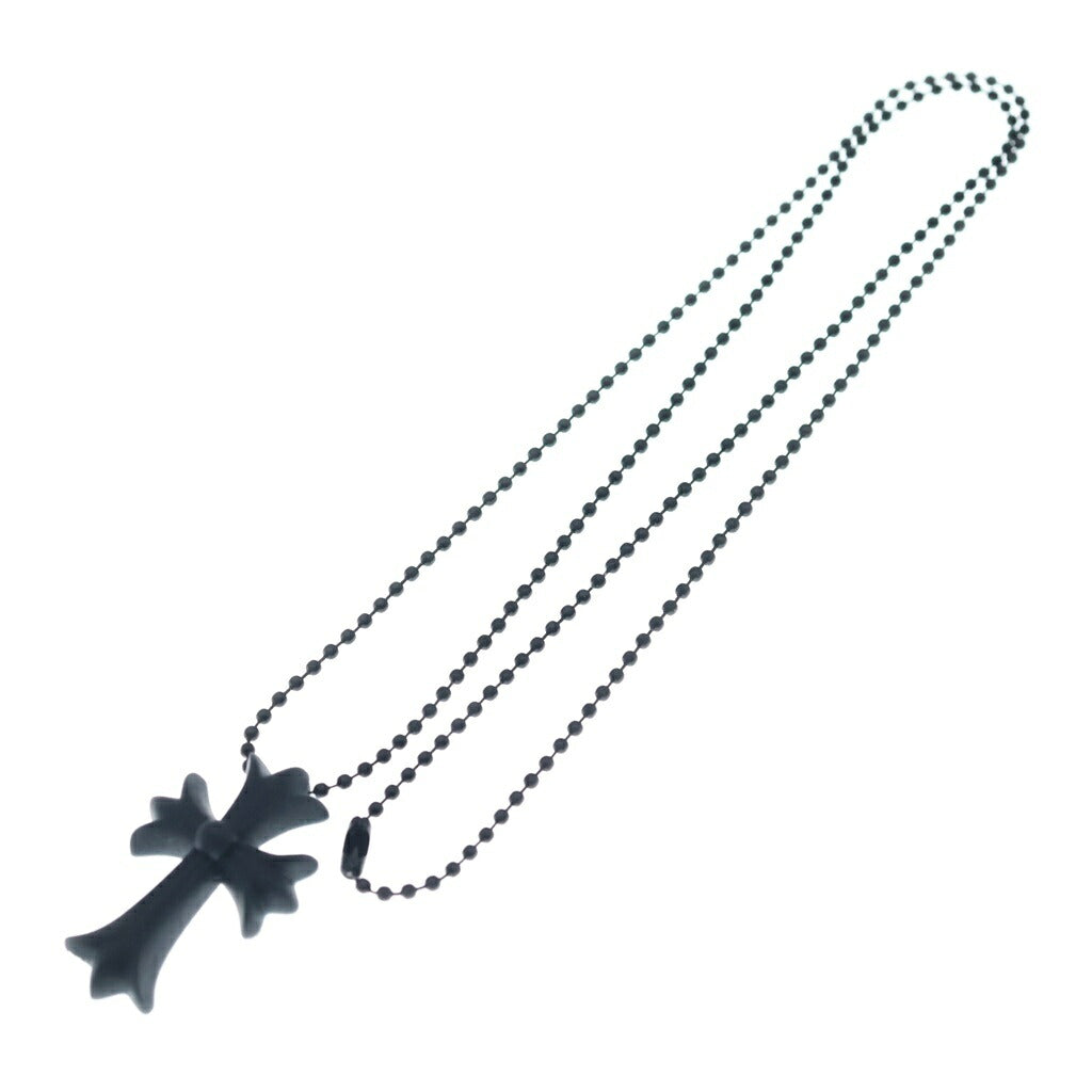 CHROME HEARTS(クロムハーツ) RUBBER CH CRS SML スモールCHクロス ラバーネックレス シリコン ブラック