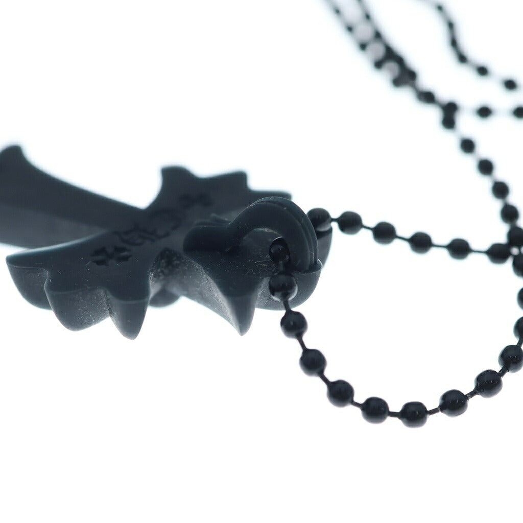 CHROME HEARTS(クロムハーツ) RUBBER CH CRS SML スモールCHクロス ラバーネックレス シリコン ブラック