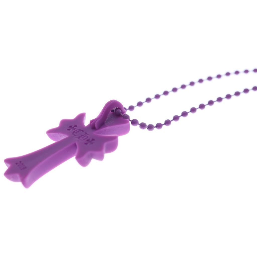 CHROME HEARTS(クロムハーツ) RUBBER CH CRS SML スモールCHクロス ラバーネックレス シリコン パープル