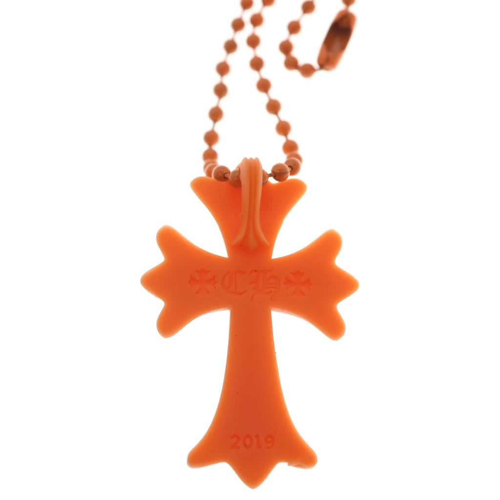CHROME HEARTS(クロムハーツ) RUBBER CH CRS SML スモールCHクロス ラバーネックレス シリコン オレンジ