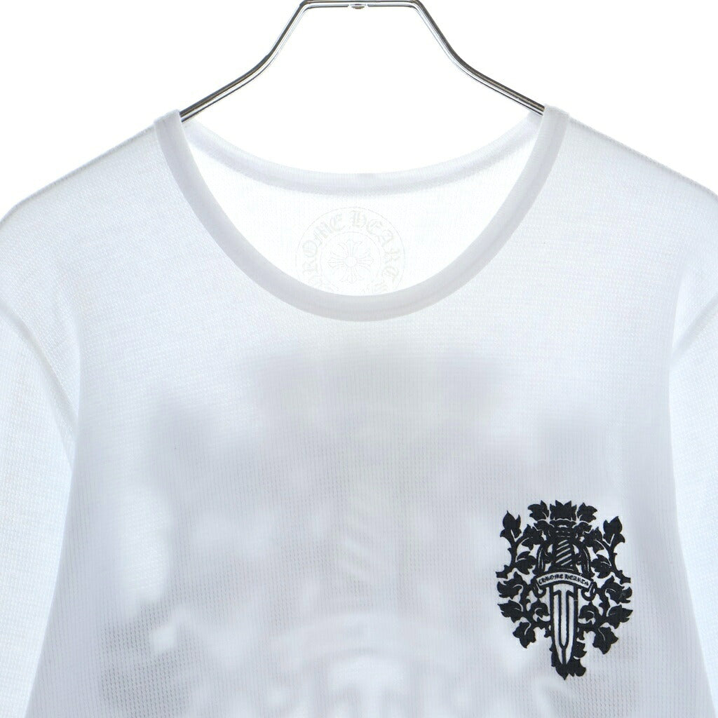 CHROME HEARTS(クロムハーツ) Thermal L S ヴァインダガープリントサーマル長袖カットソー ホワイト