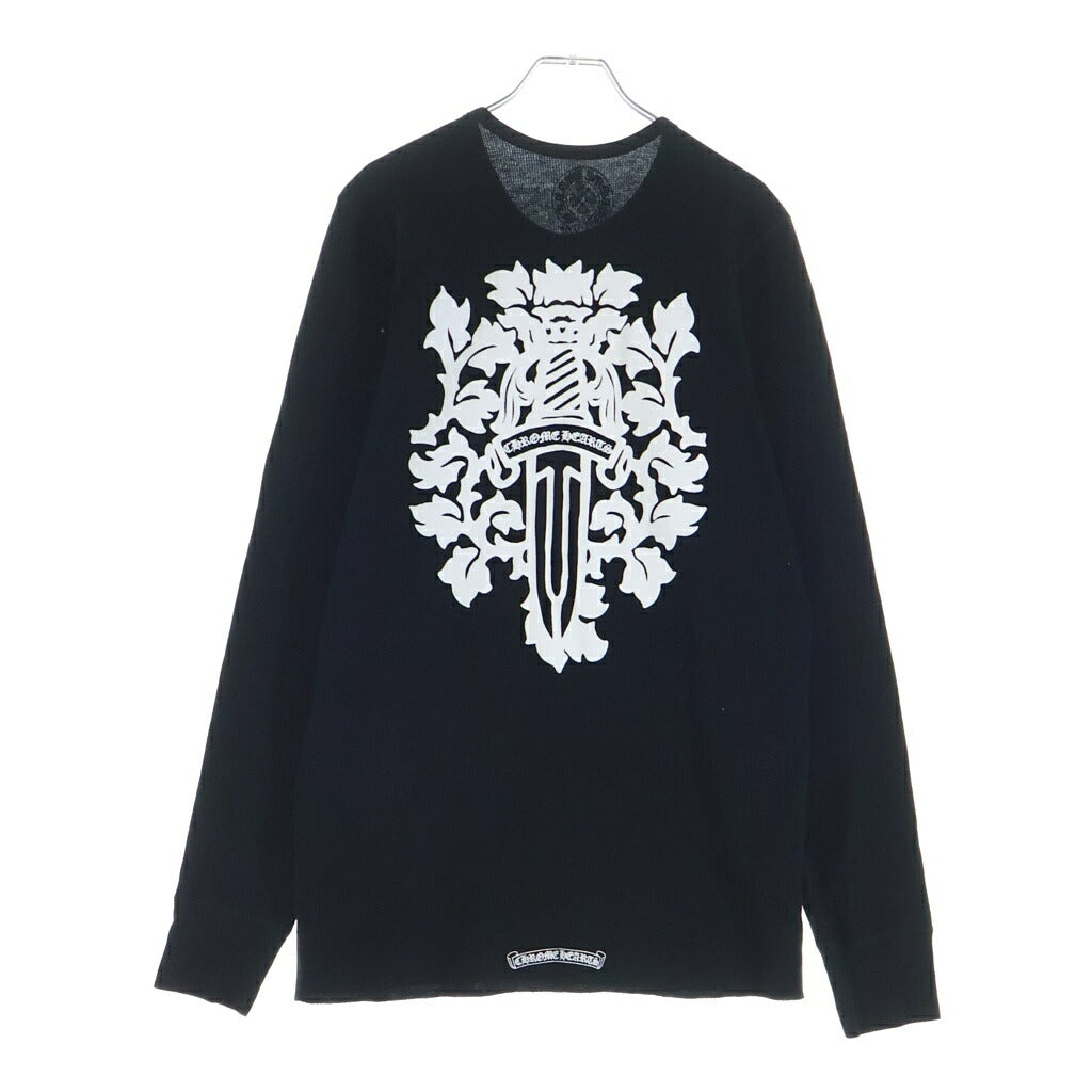CHROME HEARTS(クロムハーツ) Thermal L S ヴァインダガープリントサーマル長袖カットソー ブラック