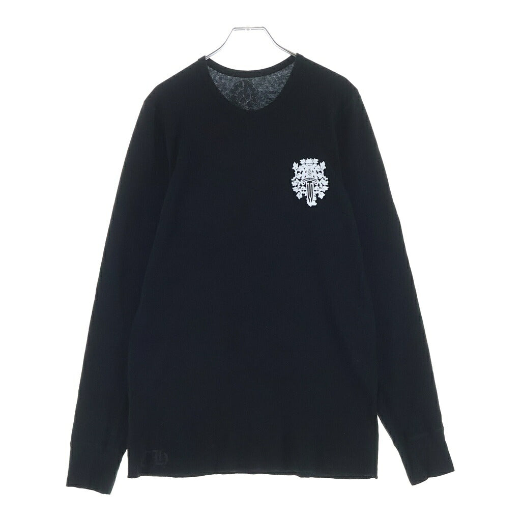CHROME HEARTS(クロムハーツ) Thermal L S ヴァインダガープリントサーマル長袖カットソー ブラック
