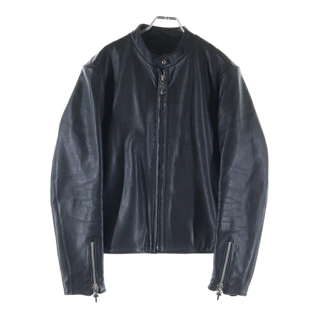 CHROME HEARTS(クロムハーツ) RACING2 レーシング2 ダガージップシングルライダースレザージャケット ブラック