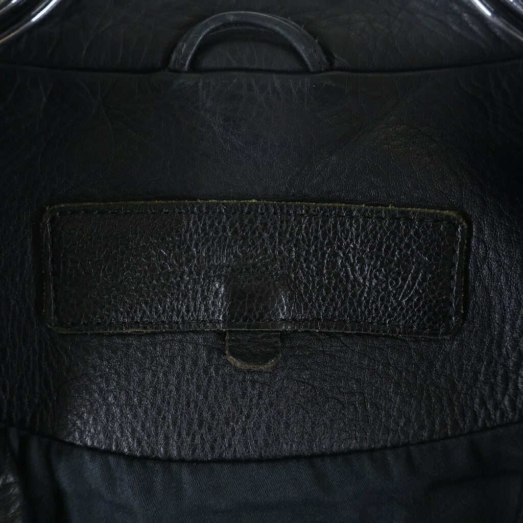 CHROME HEARTS(クロムハーツ) RACING2 レーシング2 ダガージップシングルライダースレザージャケット ブラック