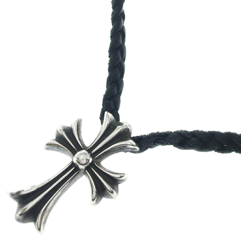 CHROME HEARTS(クロムハーツ) CH CRS SMLスモールCHクロス BC ボロチップブレイド ネックレス シルバー BCA220