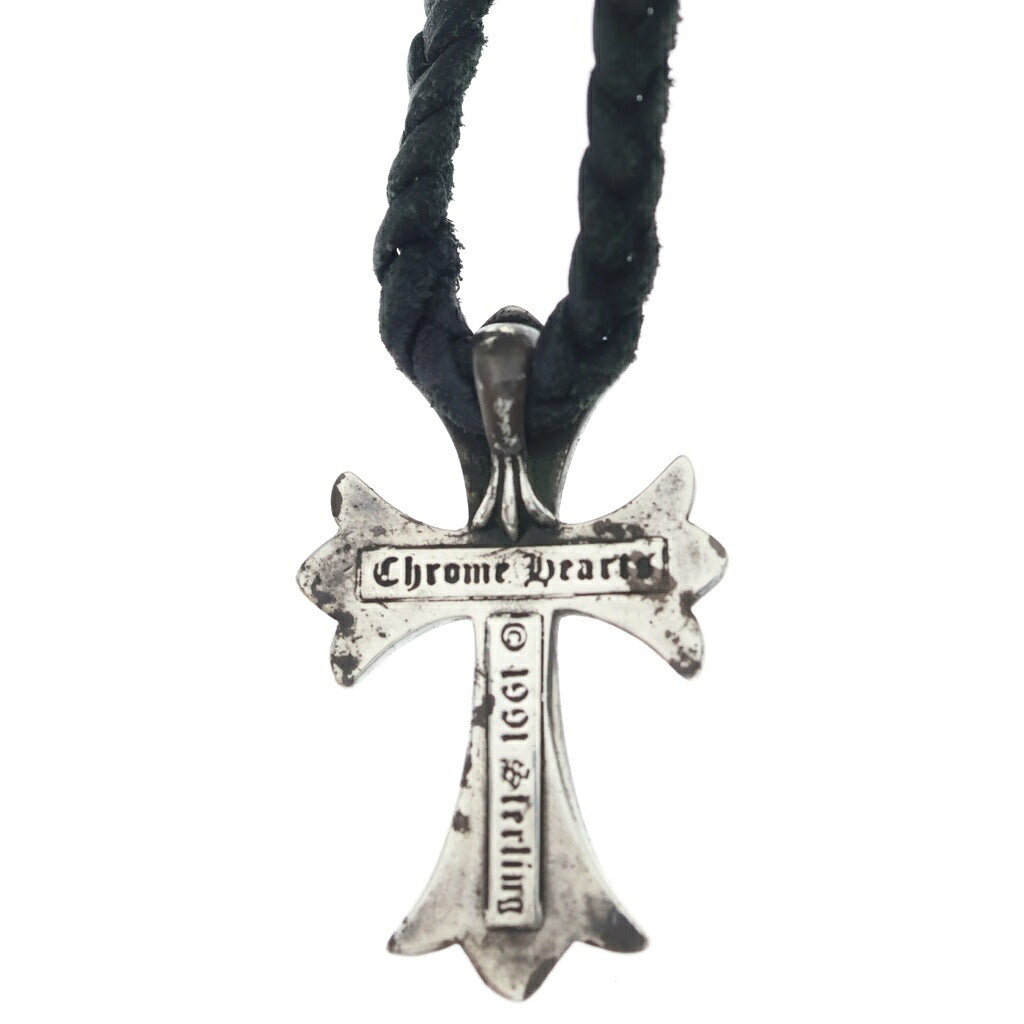 CHROME HEARTS(クロムハーツ) CH CRS SMLスモールCHクロス BC ボロチップブレイド ネックレス シルバー BCA220