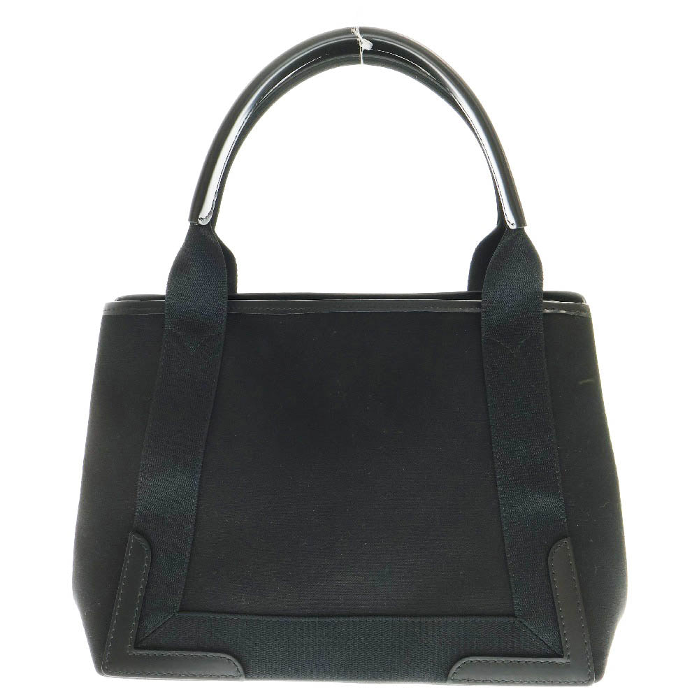 BALENCIAGA(バレンシアガ) ネイビーカバス S ハンドバッグ ブラック キャンバス×レザー トートバッグ 339933