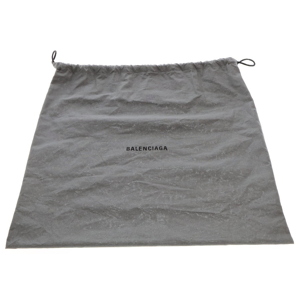 BALENCIAGA(バレンシアガ) ネイビーカバス S ハンドバッグ ブラック キャンバス×レザー トートバッグ 339933