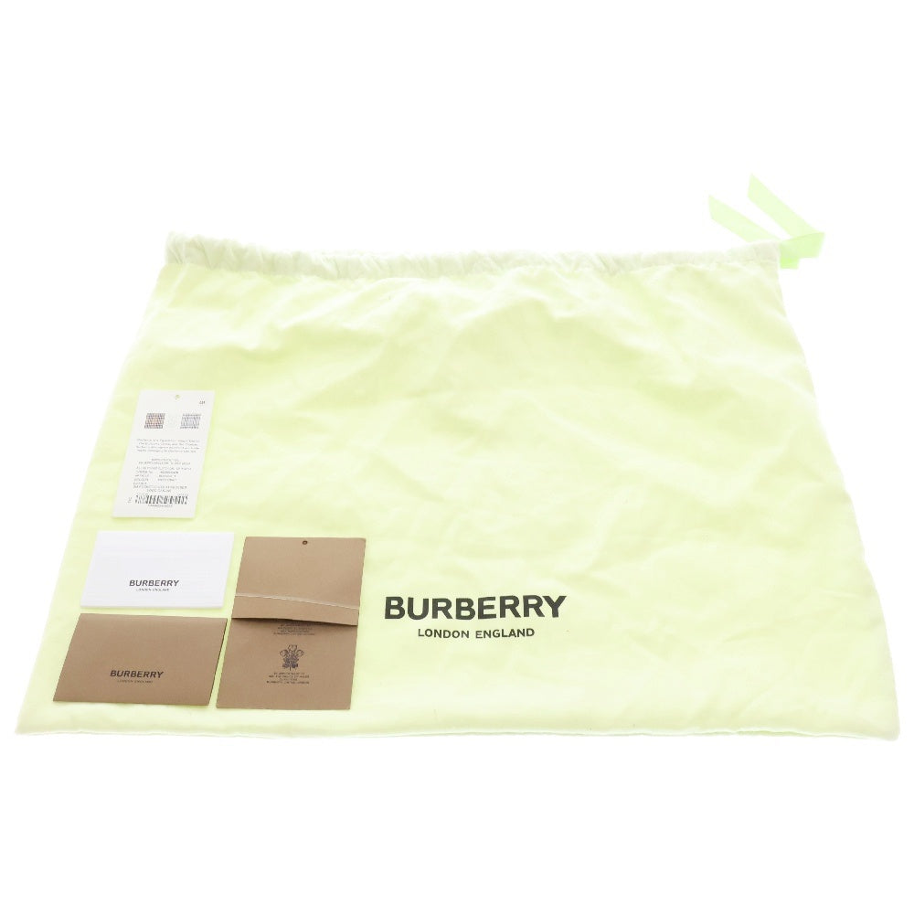 BURBERRY(バーバリー) ホースフェリー ハンドバック 2wayバッグ ブラック×ブルー キャンバス×レザー ポケットバック