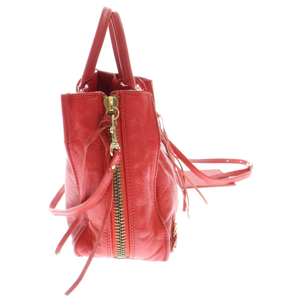 BALENCIAGA(バレンシアガ) THE PAPER ペーパー A6 2WAYハンドバッグ レッド 370926