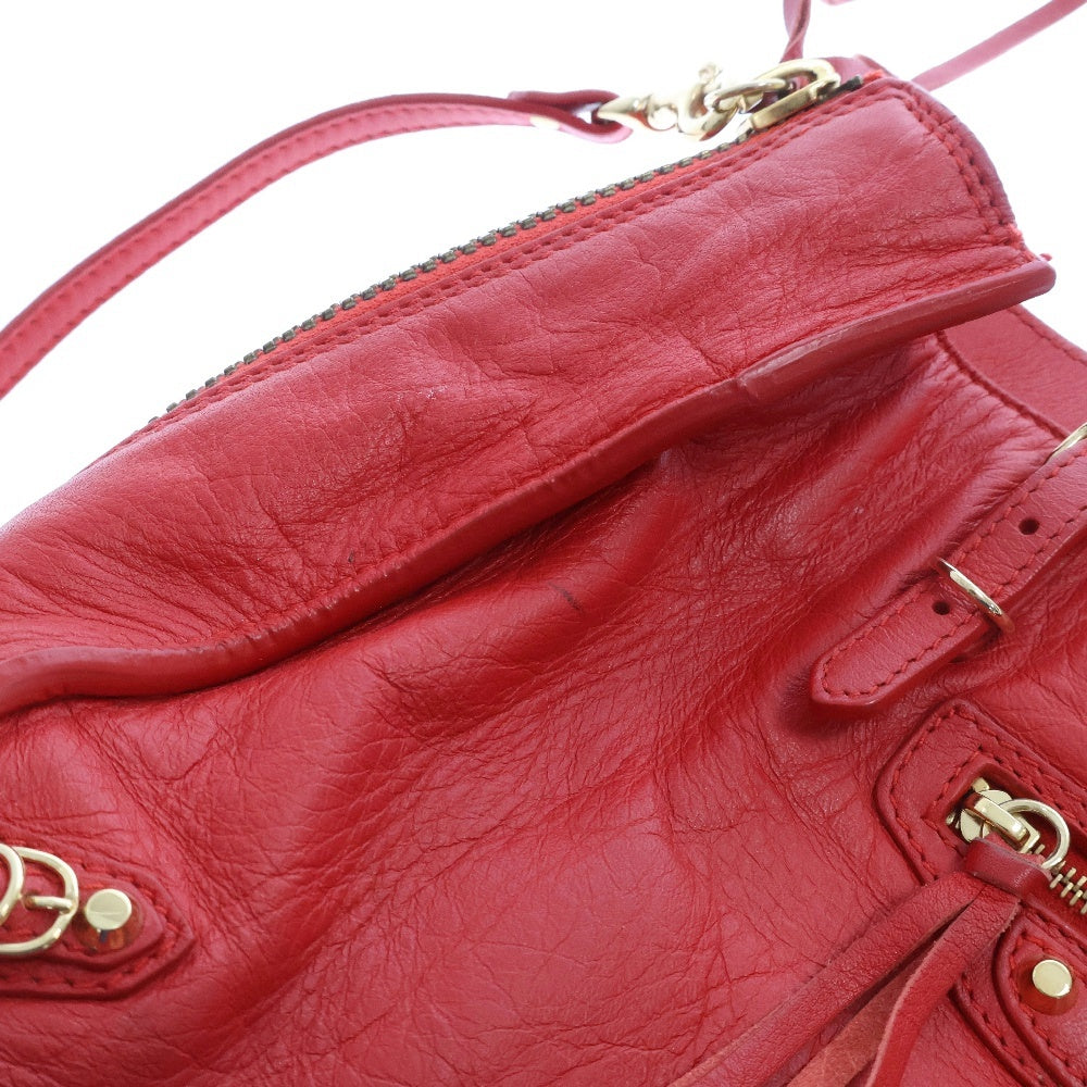 BALENCIAGA(バレンシアガ) THE PAPER ペーパー A6 2WAYハンドバッグ レッド 370926