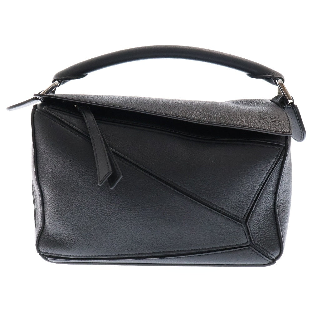 LOEWE(ロエベ) パズルバッグ スモール ブラック レザー 2WAY ショルダーバッグ ハンドバッグ