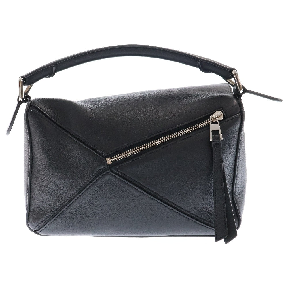 LOEWE(ロエベ) パズルバッグ スモール ブラック レザー 2WAY ショルダーバッグ ハンドバッグ