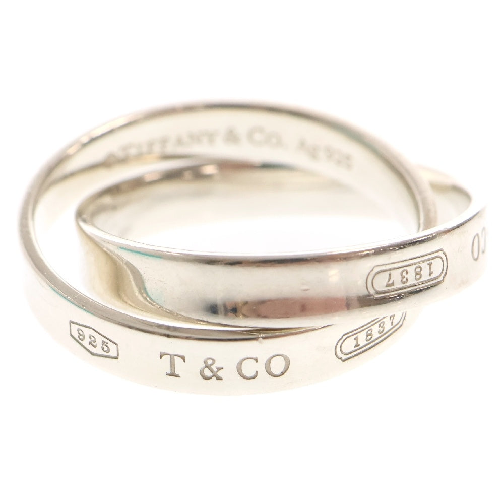 TIFFANY&Co(ティファニー) 1837 インターロッキング サークル ダブル リング Ag925 SV シルバー 指輪 アクセサリー