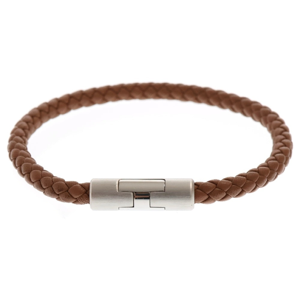 HERMES(エルメス) パズルH レザーブレスレット ゴールド ブラウン アクセサリー