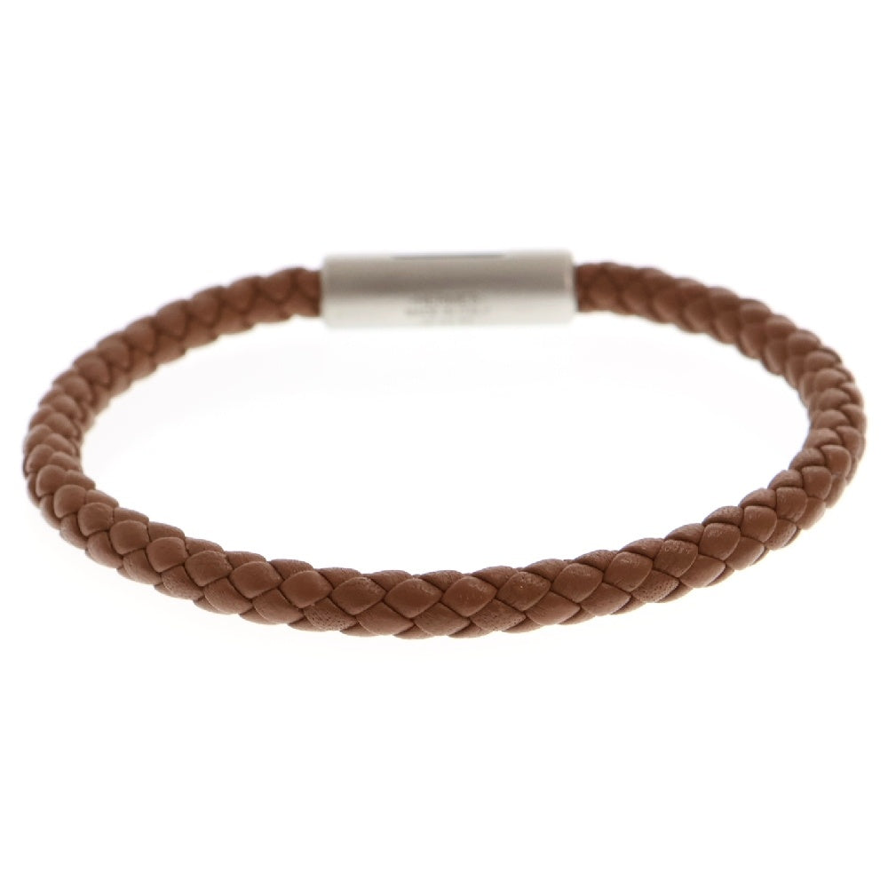 HERMES(エルメス) パズルH レザーブレスレット ゴールド ブラウン アクセサリー
