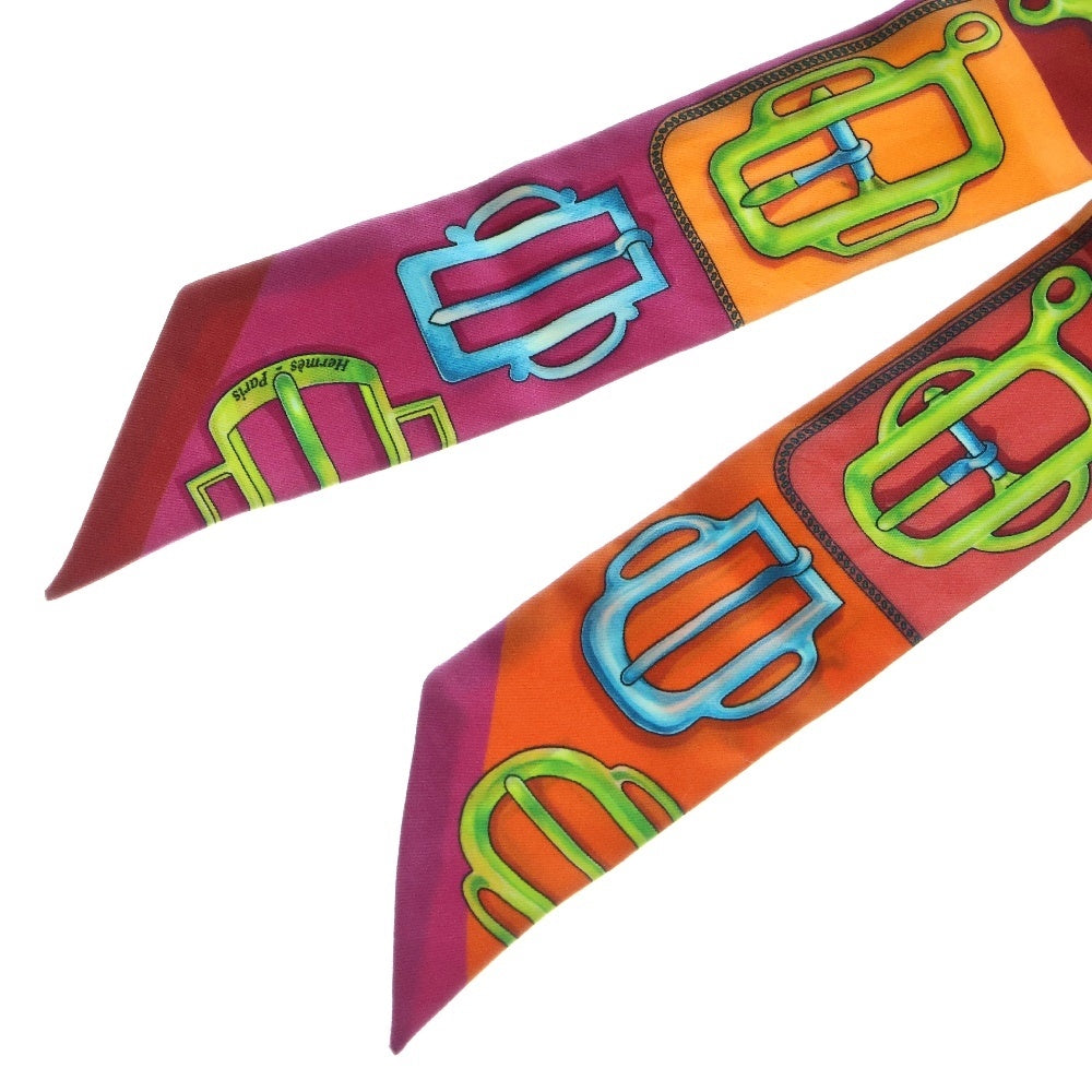 HERMES(エルメス) ツイリー Attelage アトラージュのバックル マルチカラー スカーフ