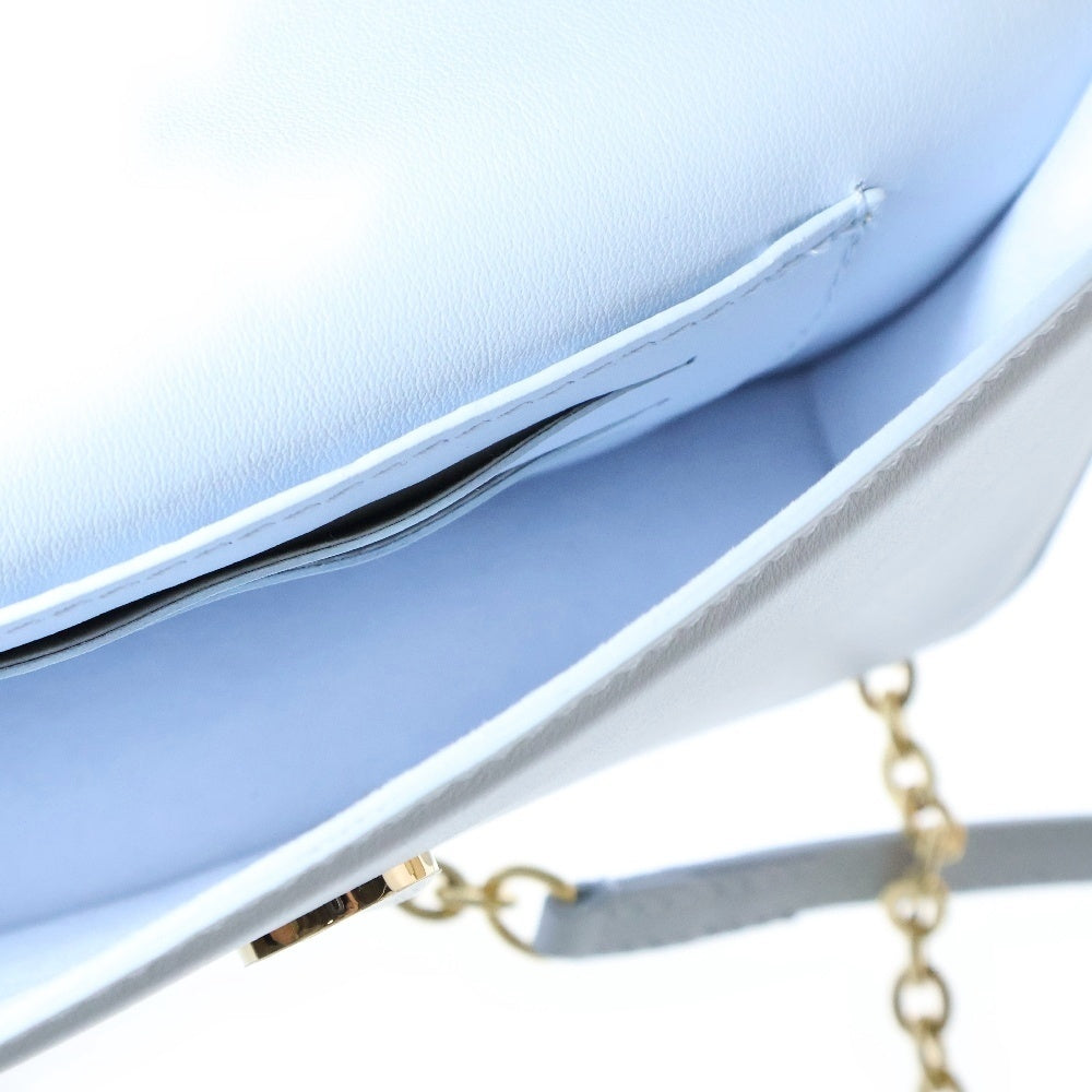 LOUIS VUITTON(ルイヴィトン) ウォレット オン チェーン LVブルーム アズールブルー レザー ショルダーバッグ