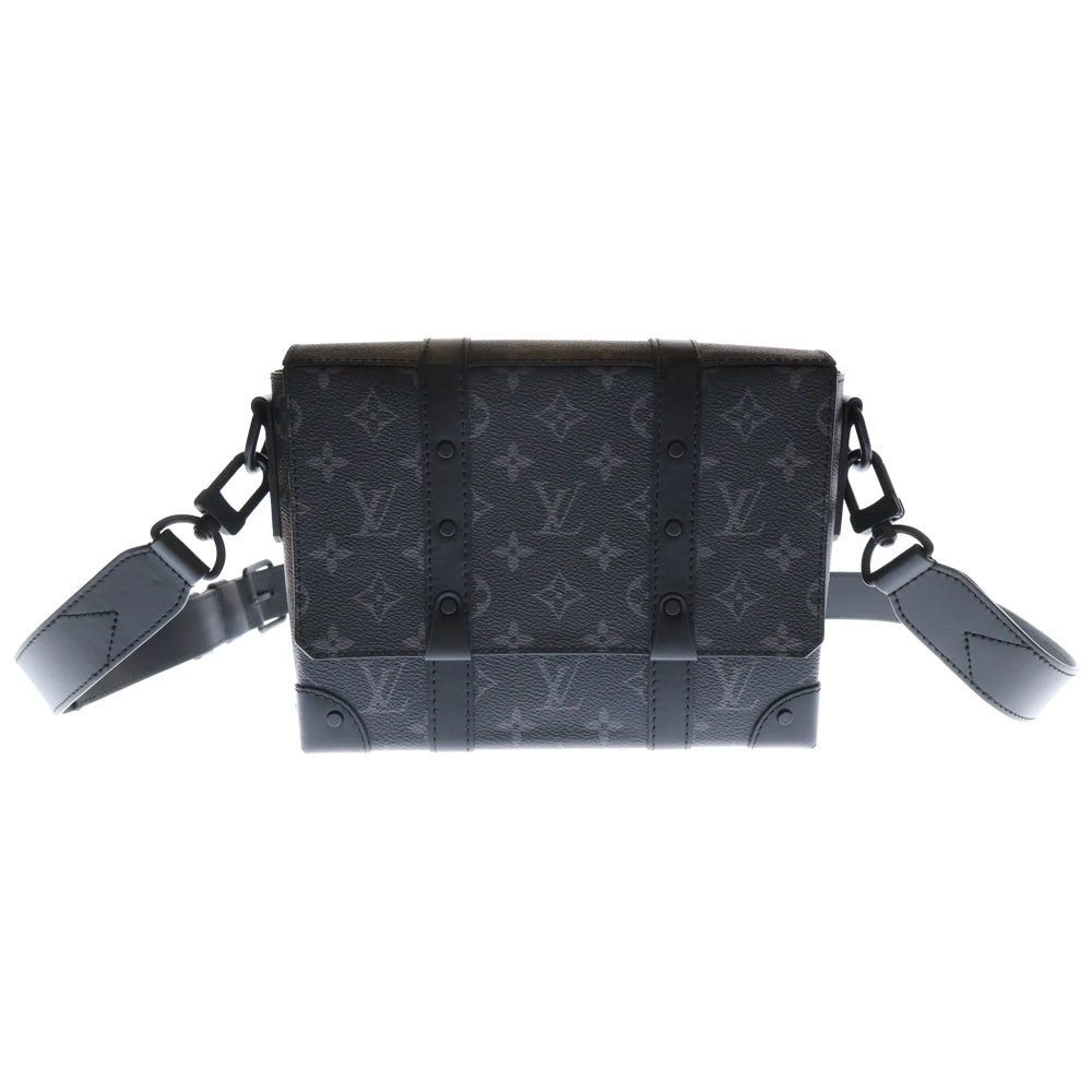 LOUIS VUITTON(ルイヴィトン) トリヨンモノグラム トランクメッセンジャーPM ショルダーバッグ ブラック ブラック金具 レザー×PVC M57726