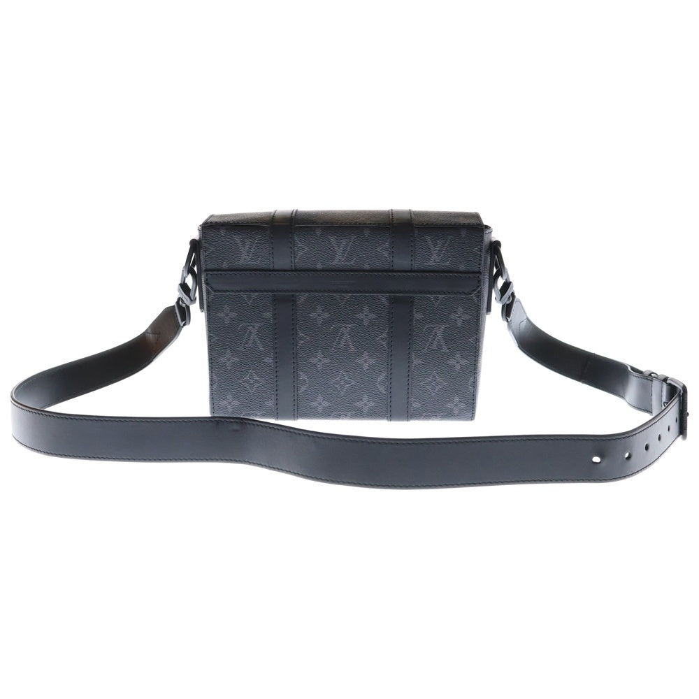 LOUIS VUITTON(ルイヴィトン) トリヨンモノグラム トランクメッセンジャーPM ショルダーバッグ ブラック ブラック金具 レザー×PVC M57726