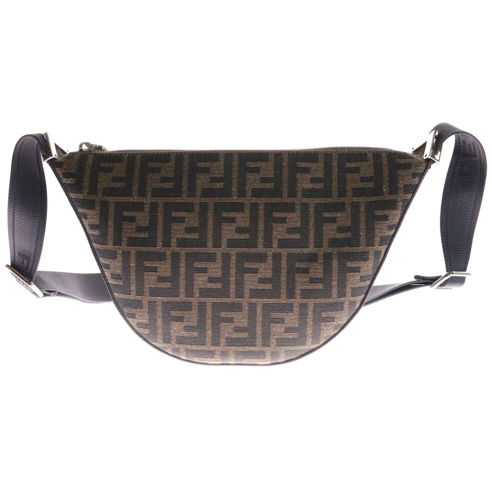 FENDI(フェンディ) メロン スモール ズッカ キャンバス×レザー ショルダーバッグ 7VA635