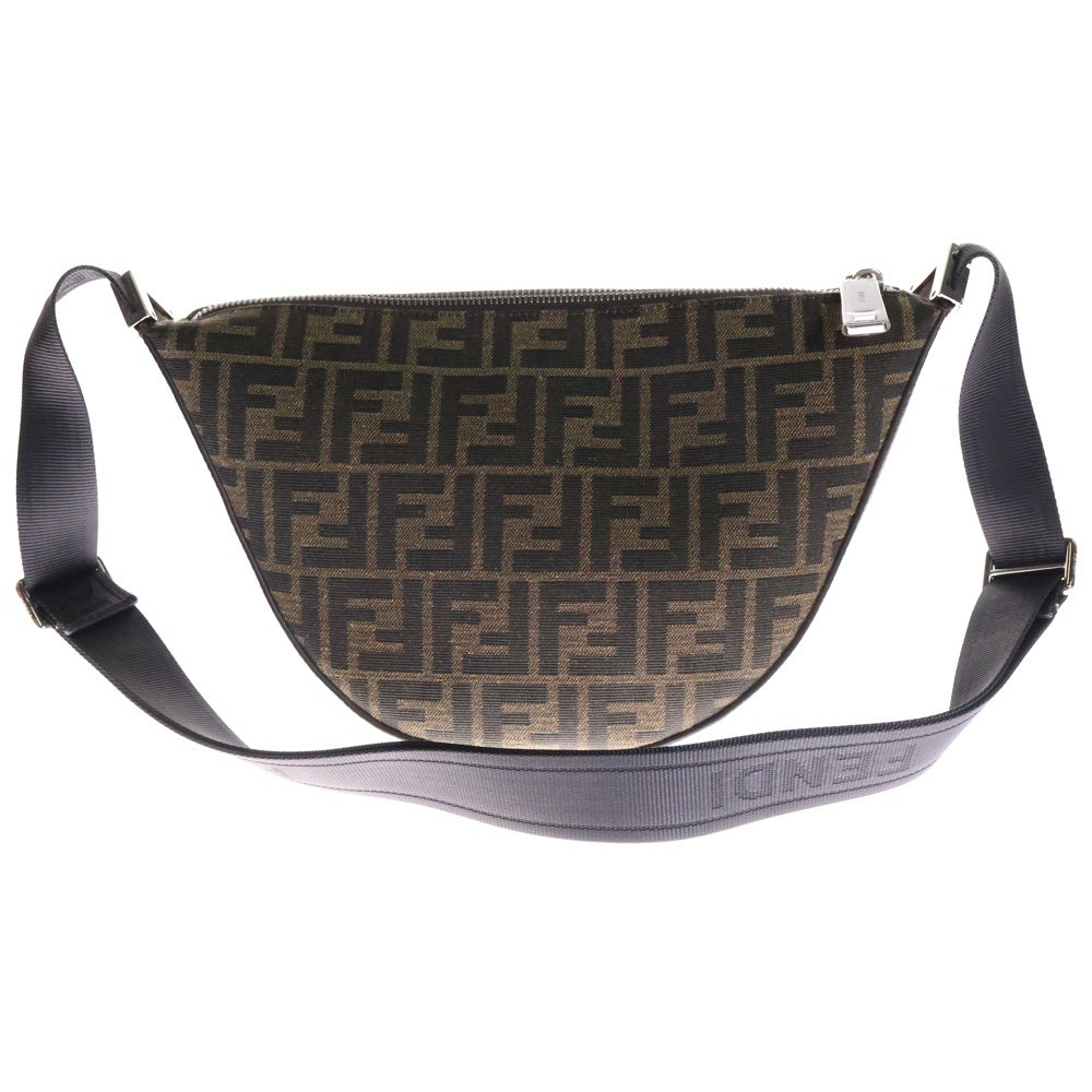 FENDI(フェンディ) メロン スモール ズッカ キャンバス×レザー ショルダーバッグ 7VA635