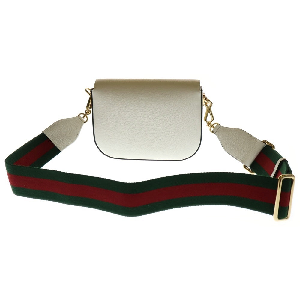 GUCCI(グッチ) ×adidas ホースビット 1955 ショルダーバッグ ホワイト レザー 658574