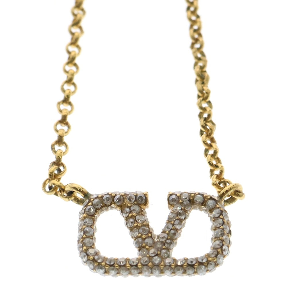 VALENTINO(ヴァレンティノ) ロゴネックレス ゴールド GP