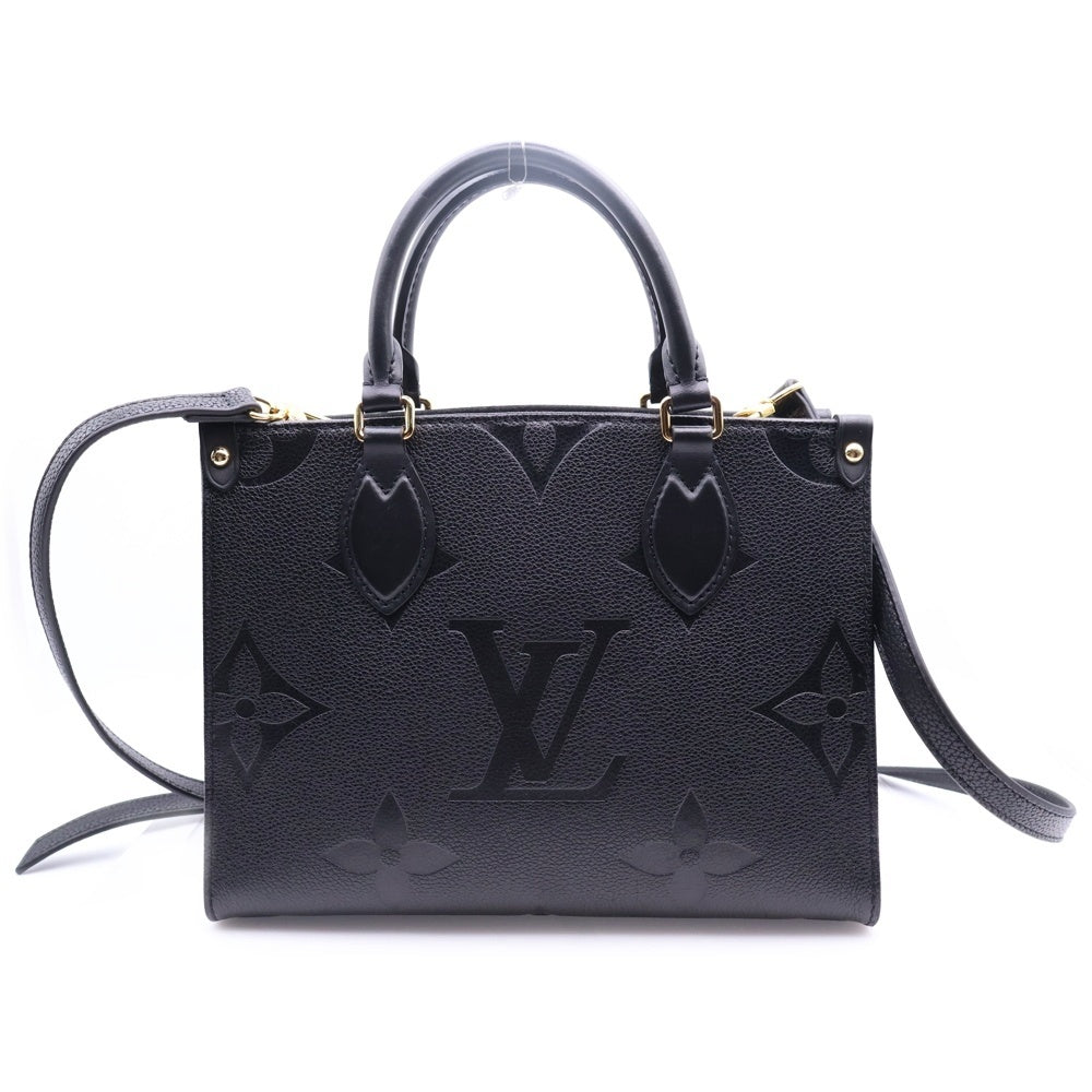 LOUIS VUITTON(ルイヴィトン) モノグラム・アンプラント オンザゴーPM ノワール ブラック レザー 2WAY ハンドバッグ ショルダーバッグ M45653