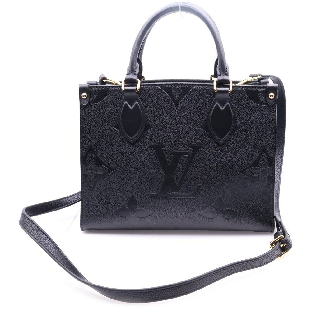 LOUIS VUITTON(ルイヴィトン) モノグラム・アンプラント オンザゴーPM ノワール ブラック レザー 2WAY ハンドバッグ ショルダーバッグ M45653