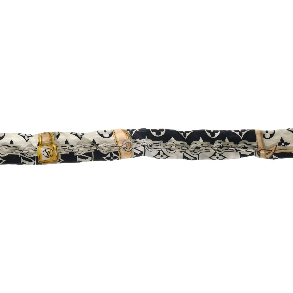 LOUIS VUITTON(ルイヴィトン) バンドー モノグラム コンフィデンシャル ストール スカーフ ブラック×ホワイト M78656